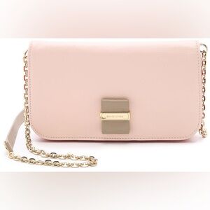 SEE BY CHLOE PINK AND GREY LEATHER ROSITA MINI CROSSBODY BAG